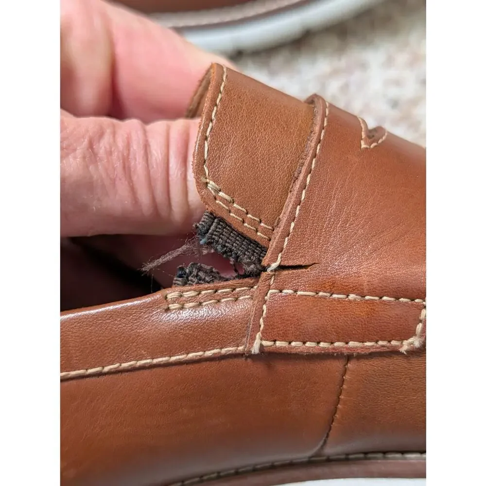 JOHNSON & MURPHY  Men's Casual Dress Shoes/Loafers size 8; Leather, Damage